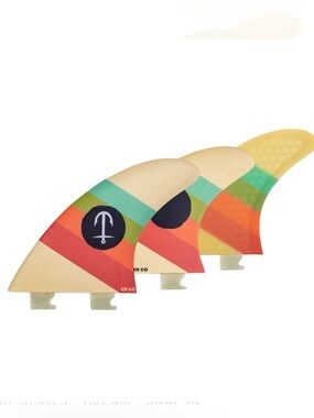 Captain Fin Rasta CF Series SM FCS 2 Libtech Snap-In Surfboard Fins honeycomb